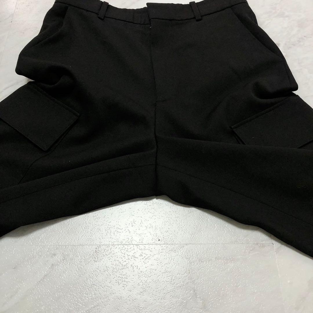 【現行 極美品】 LOEWE ワイド トラウザーズ カーゴパンツ ブラック 46