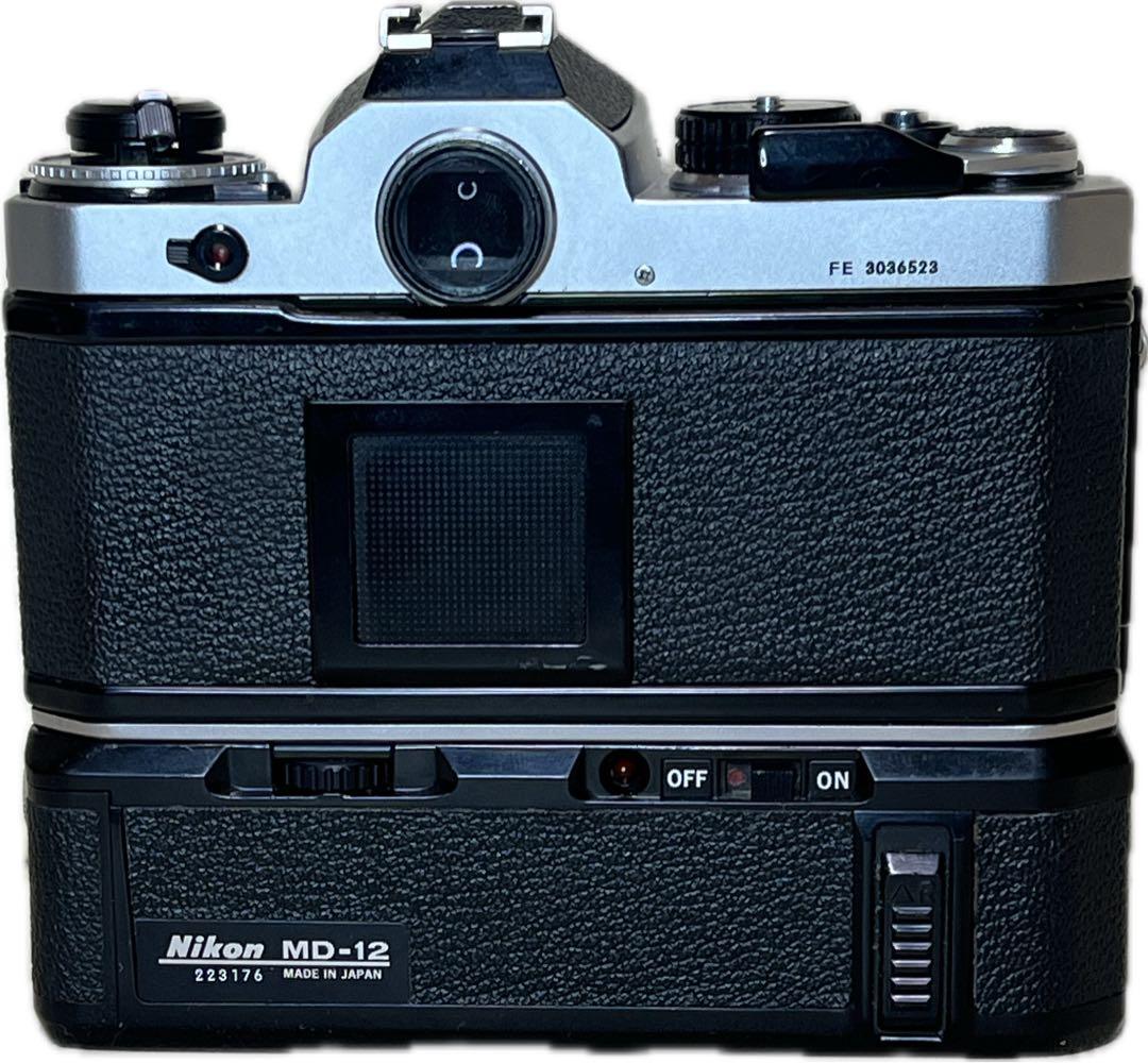 Nikon FE+MD-12+NIKKOR-HAuto 50mm 1:2 Ai改