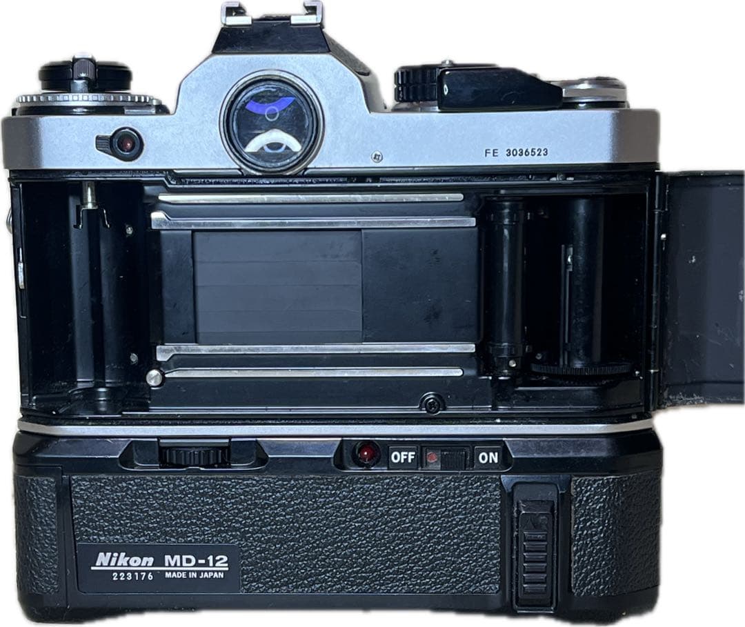 Nikon FE+MD-12+NIKKOR-HAuto 50mm 1:2 Ai改