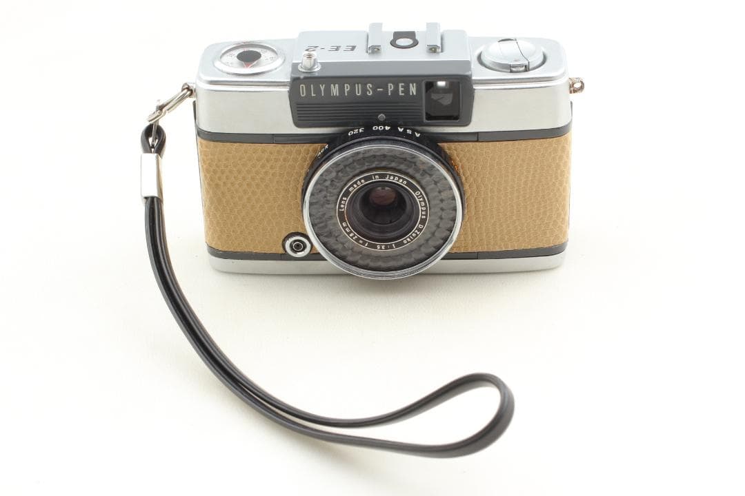 【整備済　美品】ベージュ OLYMPUS PEN EE-2 露出計OK 1359