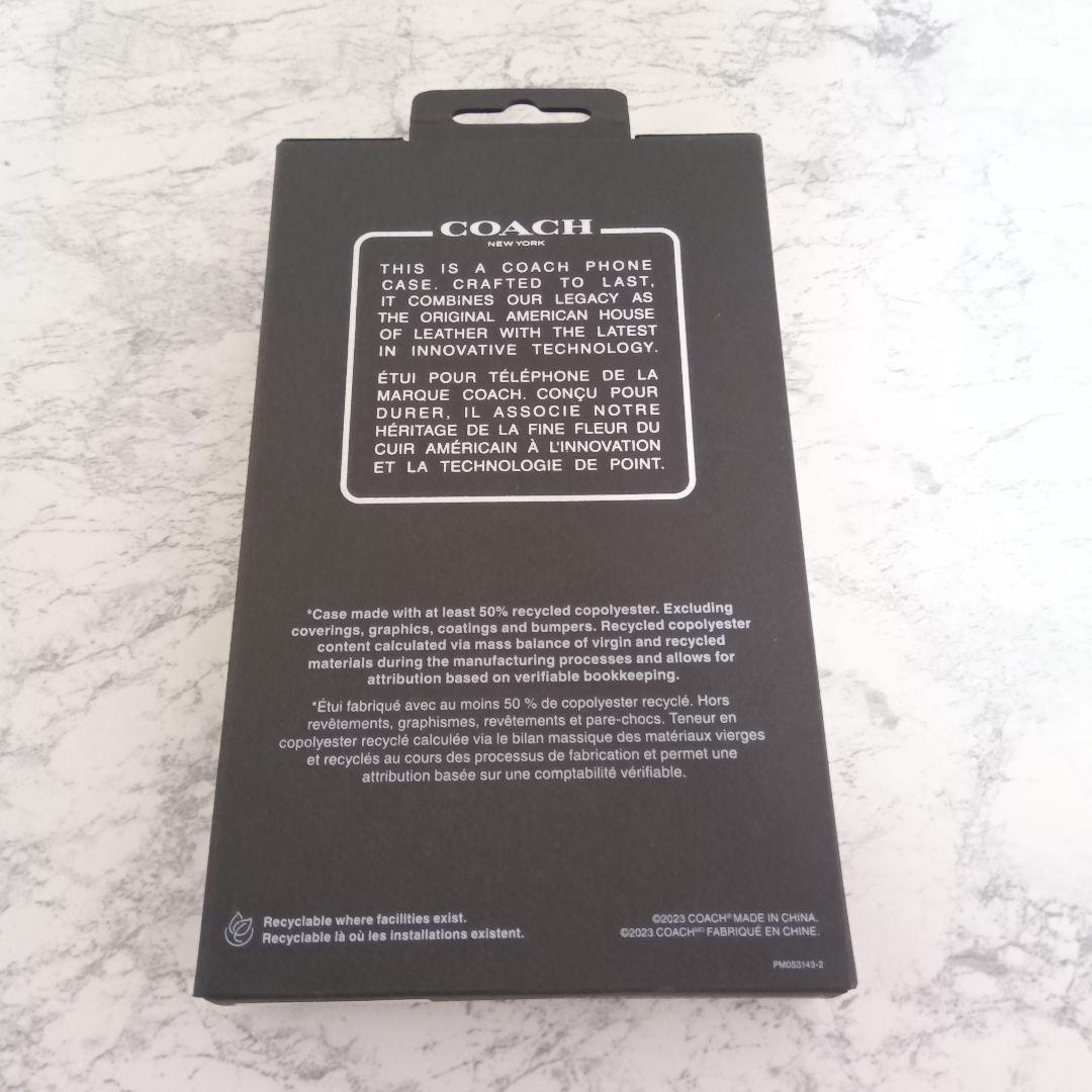 【新品未使用】COACH iPhone 15 手帳型 フィリオケース Filio