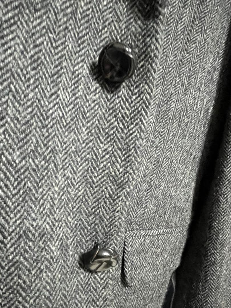 BrooksBrothers 2釦シングルヘリンボーンアンコンジャケット灰 XL