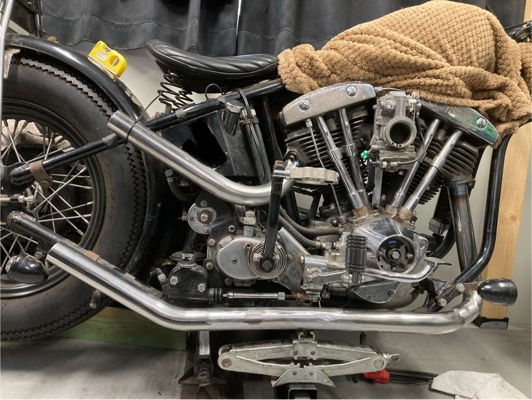 ケニー ドラックパイプ　ドラッグパイプ　ショベルヘッド　アップスイープ