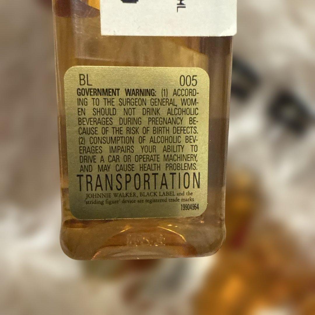 Johnnie Walker Red & Black 50mlミニボトル 古酒