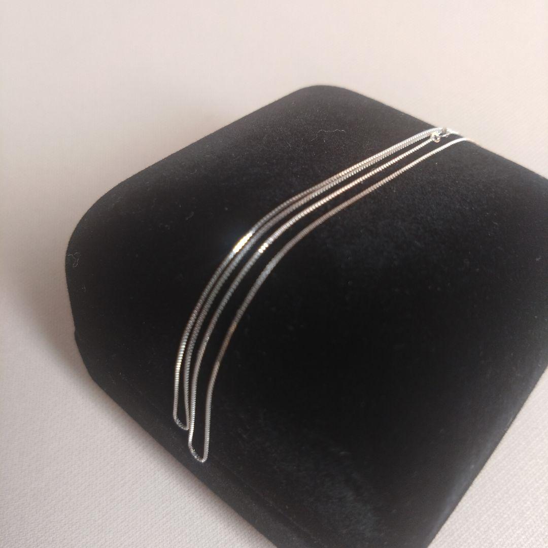 ■k18WGベネチアンネックレス金チェーンホワイトゴールド