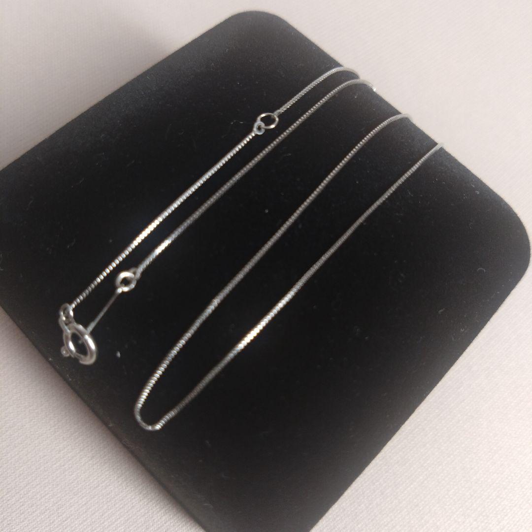 ■k18WGベネチアンネックレス金チェーンホワイトゴールド