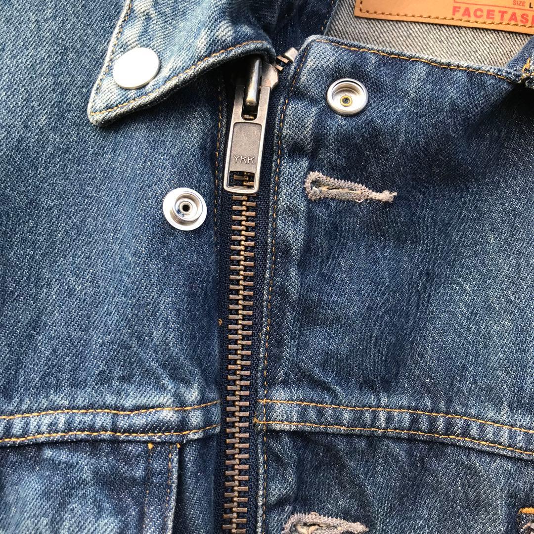 ファセッタズム×リーバイス　デニムジャケット　L　3rd　ライダース