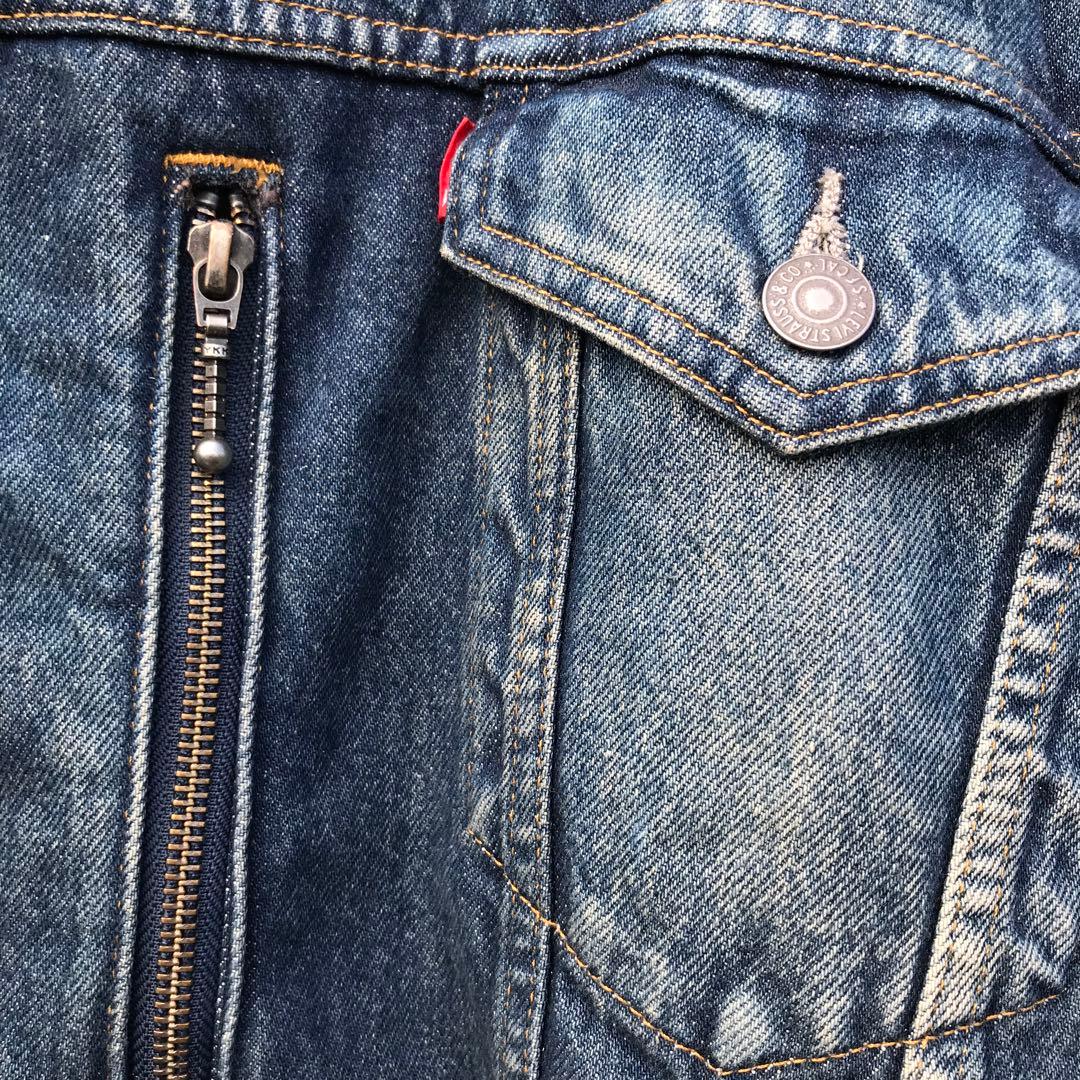 ファセッタズム×リーバイス　デニムジャケット　L　3rd　ライダース