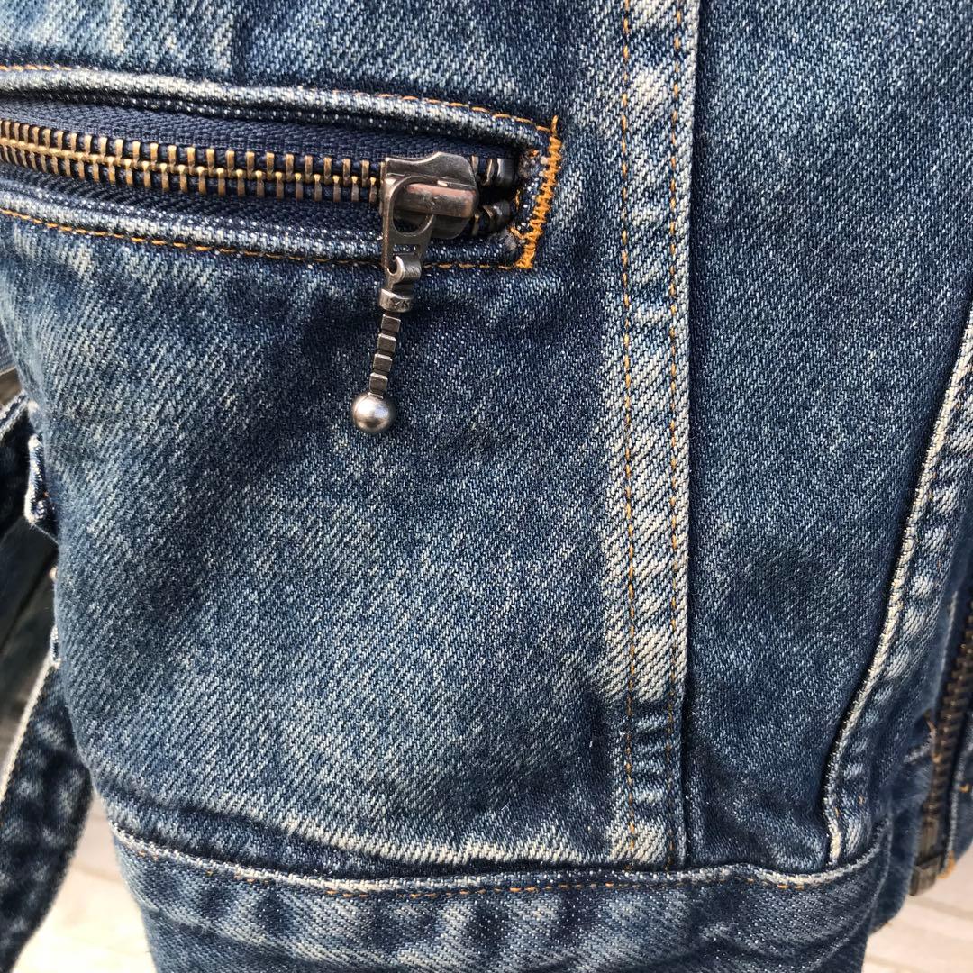 ファセッタズム×リーバイス　デニムジャケット　L　3rd　ライダース