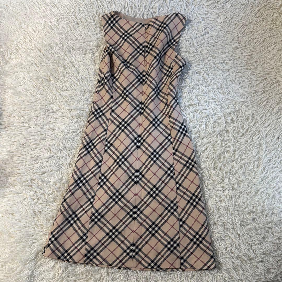 バーバリー　ブルーレーベル　ノバチェック　ノースリーブ　ワンピース　38