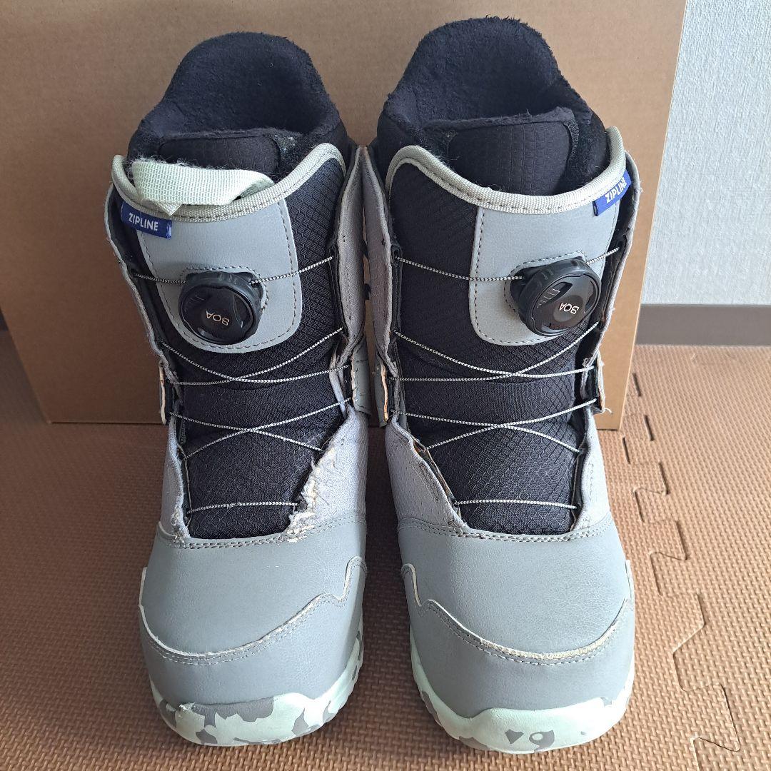 BURTON ZIPLINE 子ども用スノーボードブーツ グレー