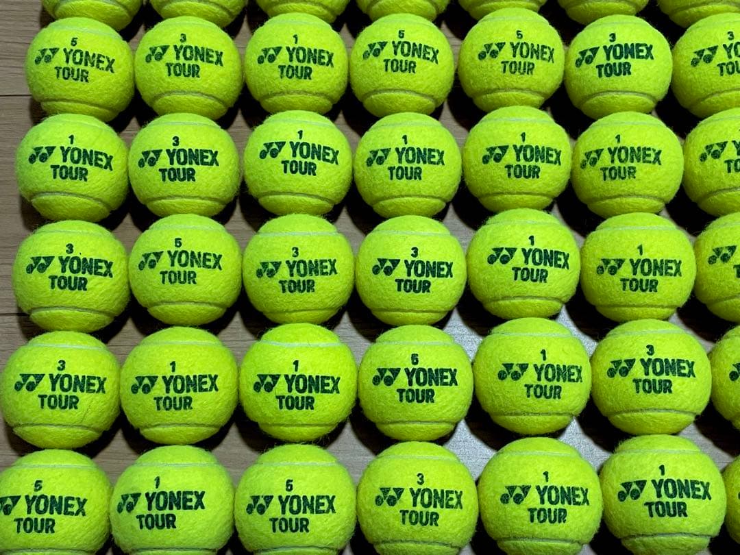 12月15日開封　女子練3日　即日発送　中古硬式テニスボール100球