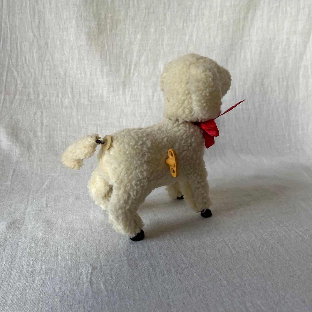 アンティーク　ドイツ　こひつじ　ぜんまい仕掛け