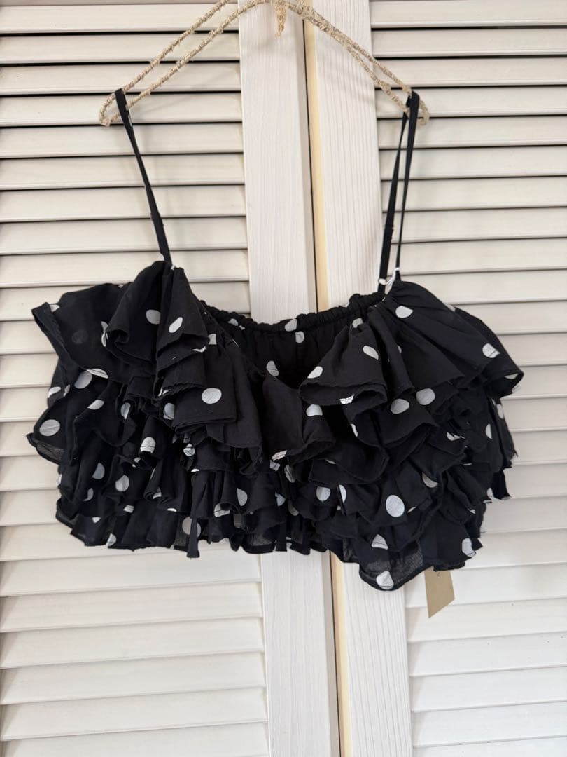 クリンクルクリンクルクリンクル/フリルドットキャミ