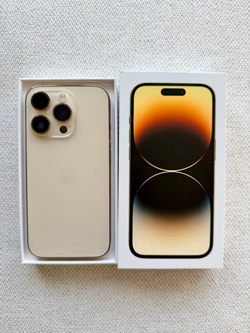 【極美品】Apple iPhone 14 Pro 1TB ゴールド 本体