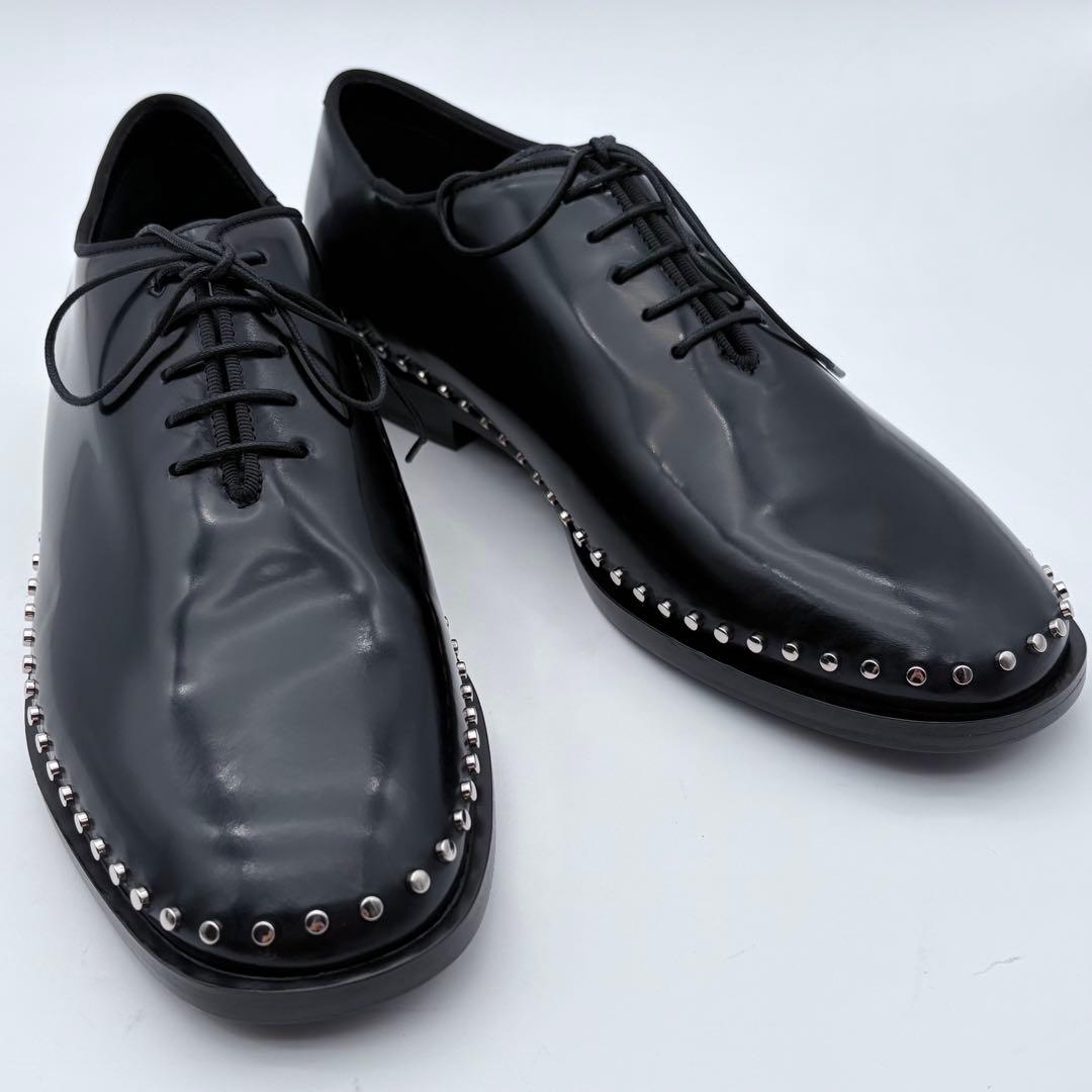 未使用級　JIMMY CHOO レザー スタッズ ドレスシューズ 靴 メンズ