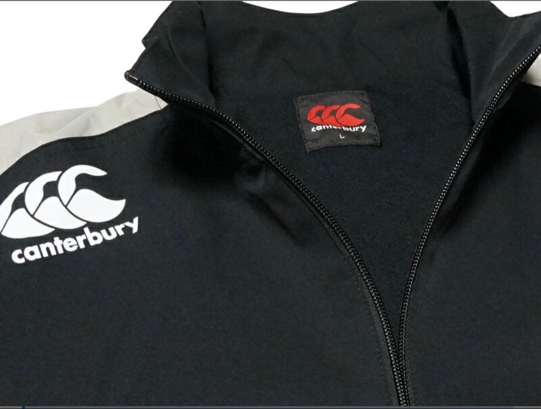 Canterbury ウォームアップウェア 黒/青 LL 商品は写真２〜３枚目