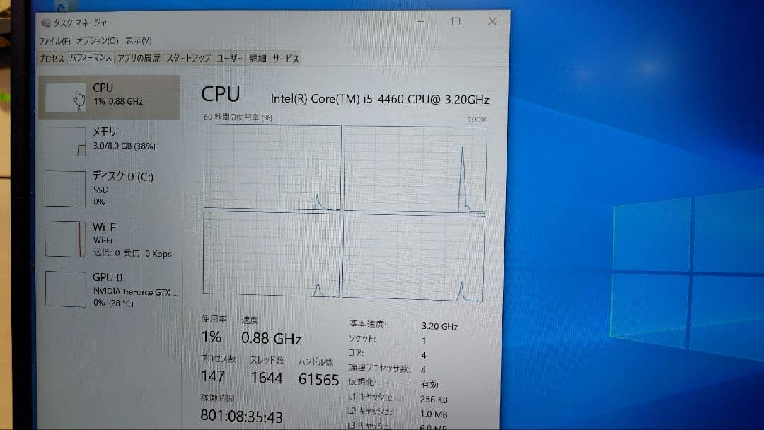 Windowsデスクトップ Dell Vostro 3800 GTX1050Ti