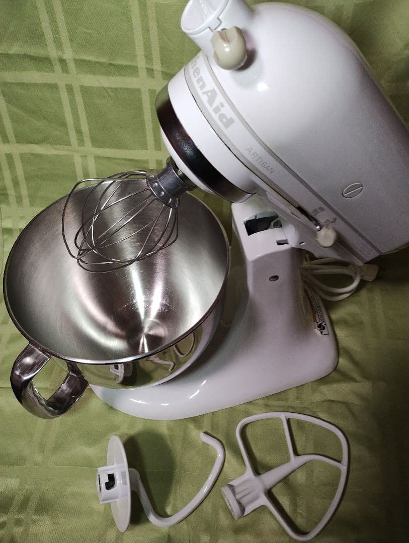 KitchenAid Artisan ホワイト ミキサー (米国購入品)