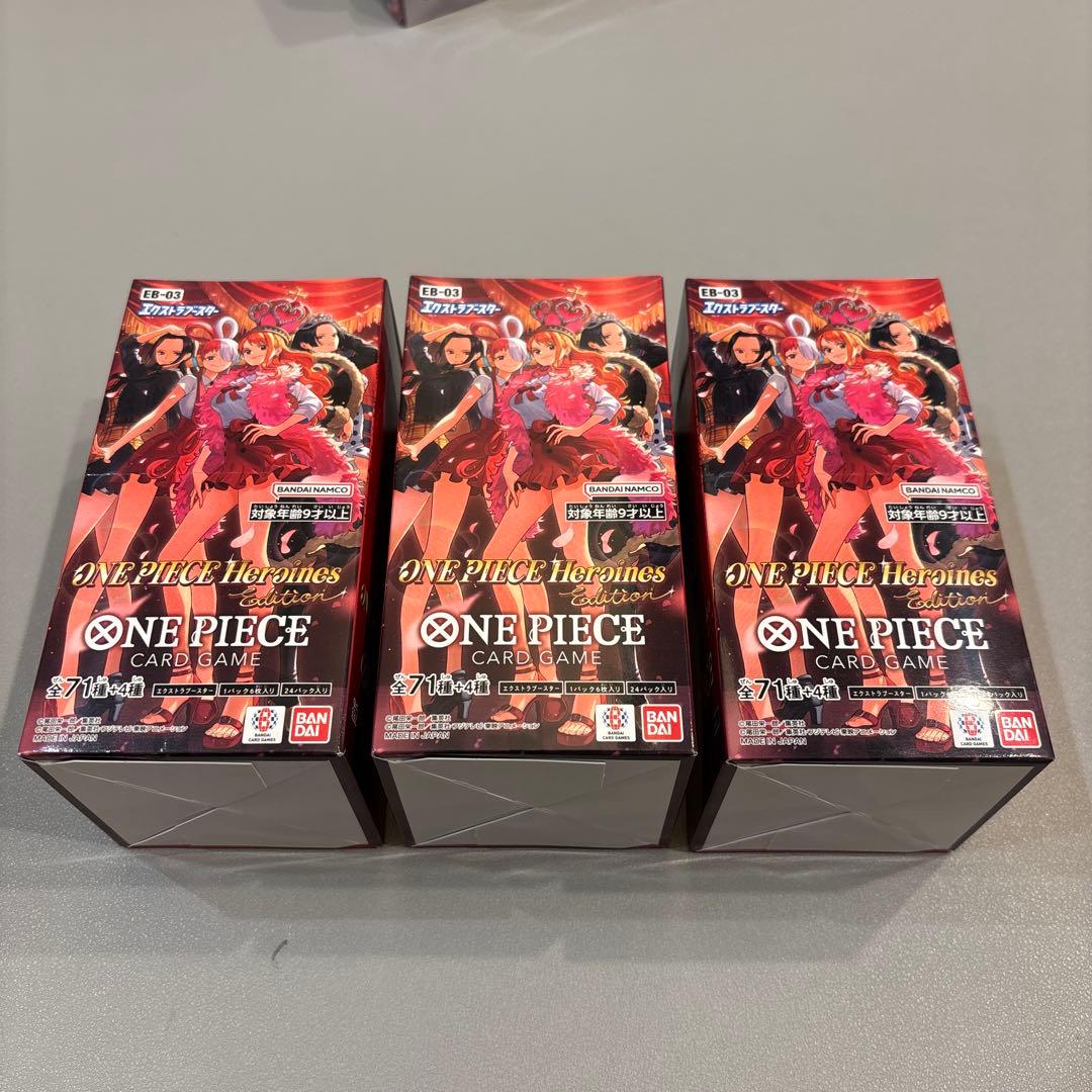 ワンピースカード　Heroines Edition　テープ付未開封3BOX