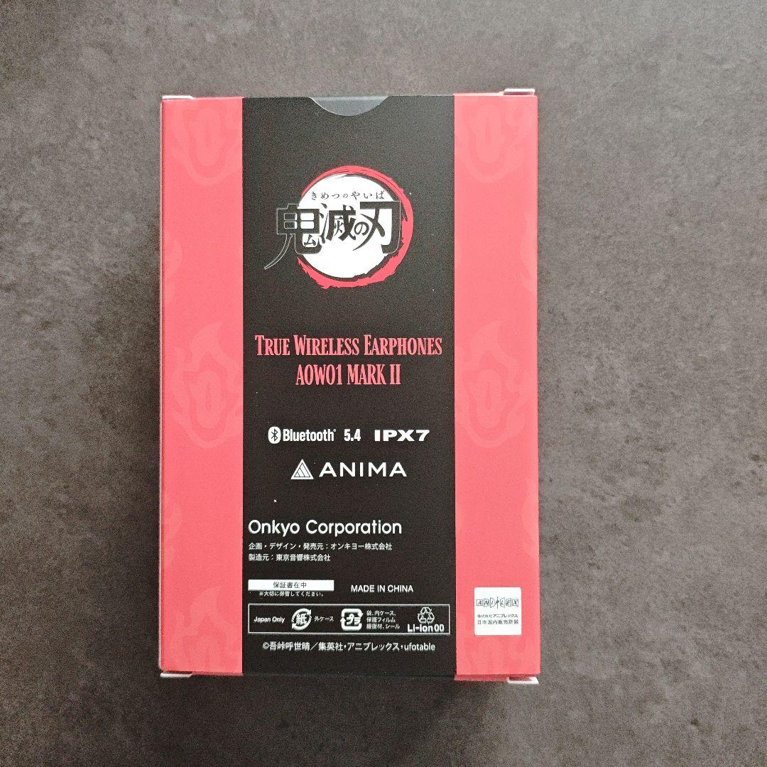 ワイヤレスイヤホン AOW01 MARKⅡ「鬼滅の刃 」コラボ 煉獄杏寿郎
