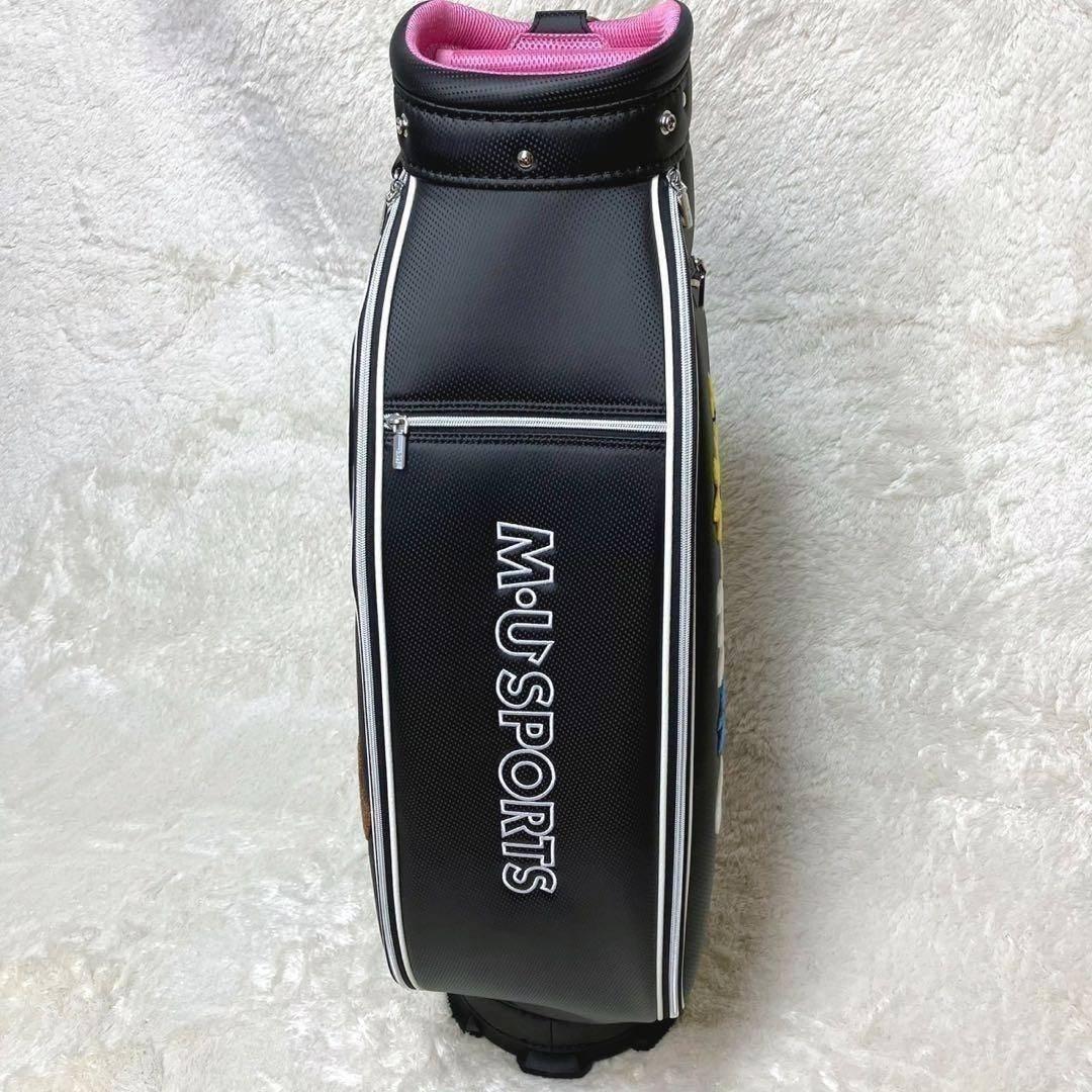 M・U SPORTS 25年秋冬新作 サガラ刺繍キャディバッグ ブラック