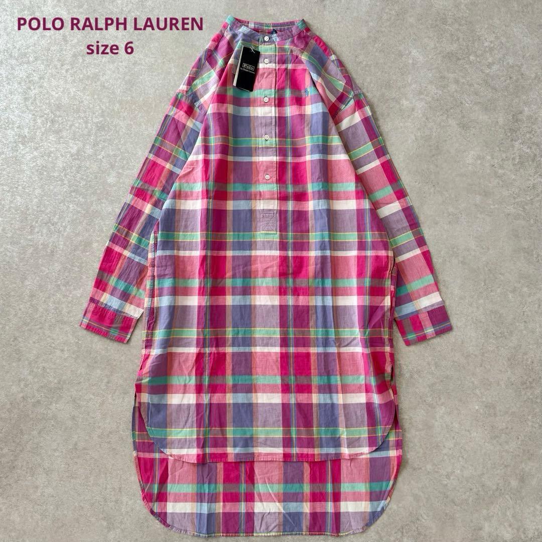 定価4万【新品タグ付】POLO ポロ ラルフローレン シャツドレス シャツワンピ