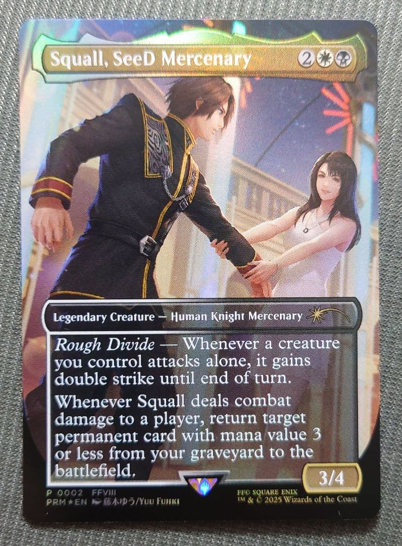 mtg 稀少個体 優勝プロモ SeeDの傭兵スコール ボーダーレス FOIL 英