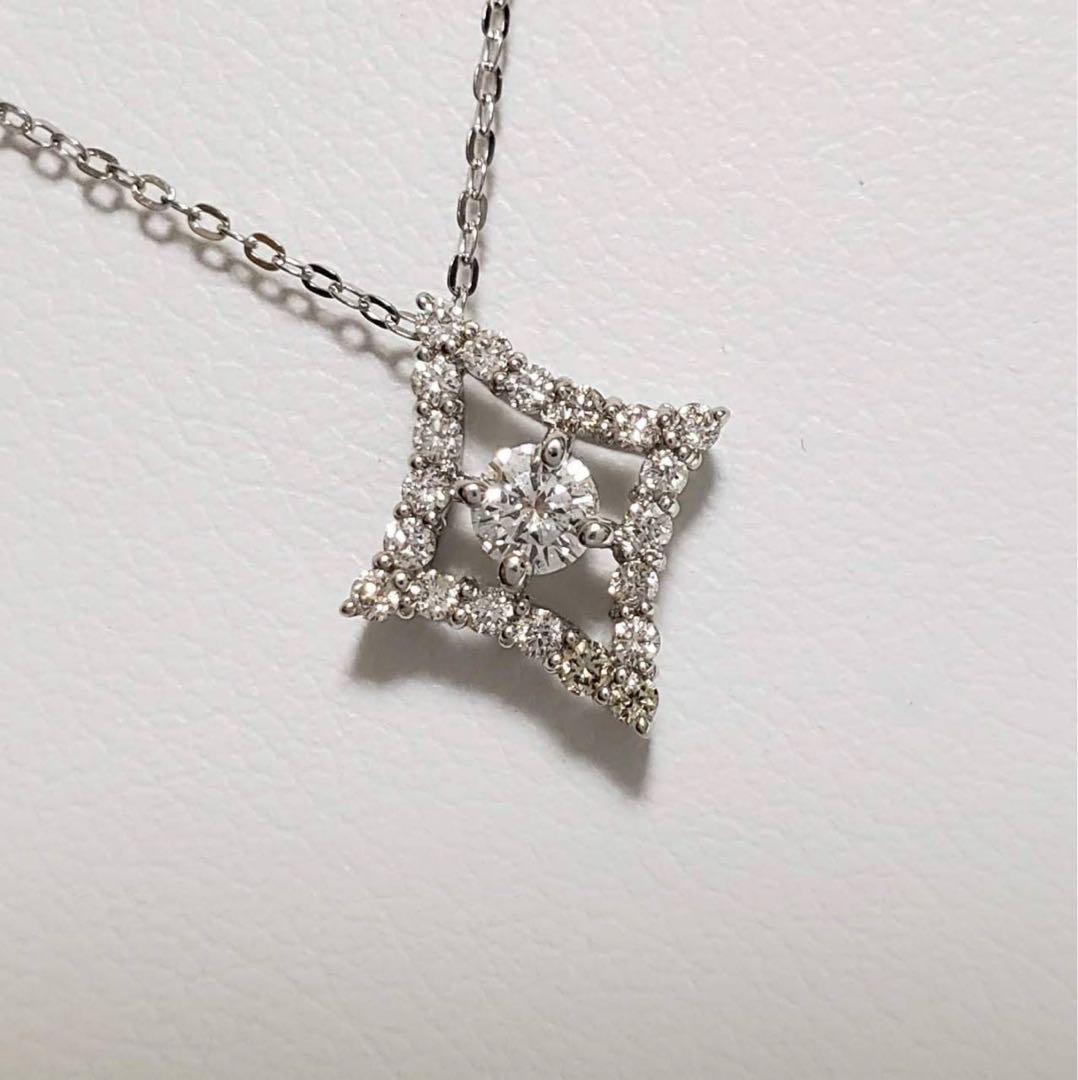 【高級感溢れる新作】新品未使用♡ダイヤプチネックレス（0.21CT)
