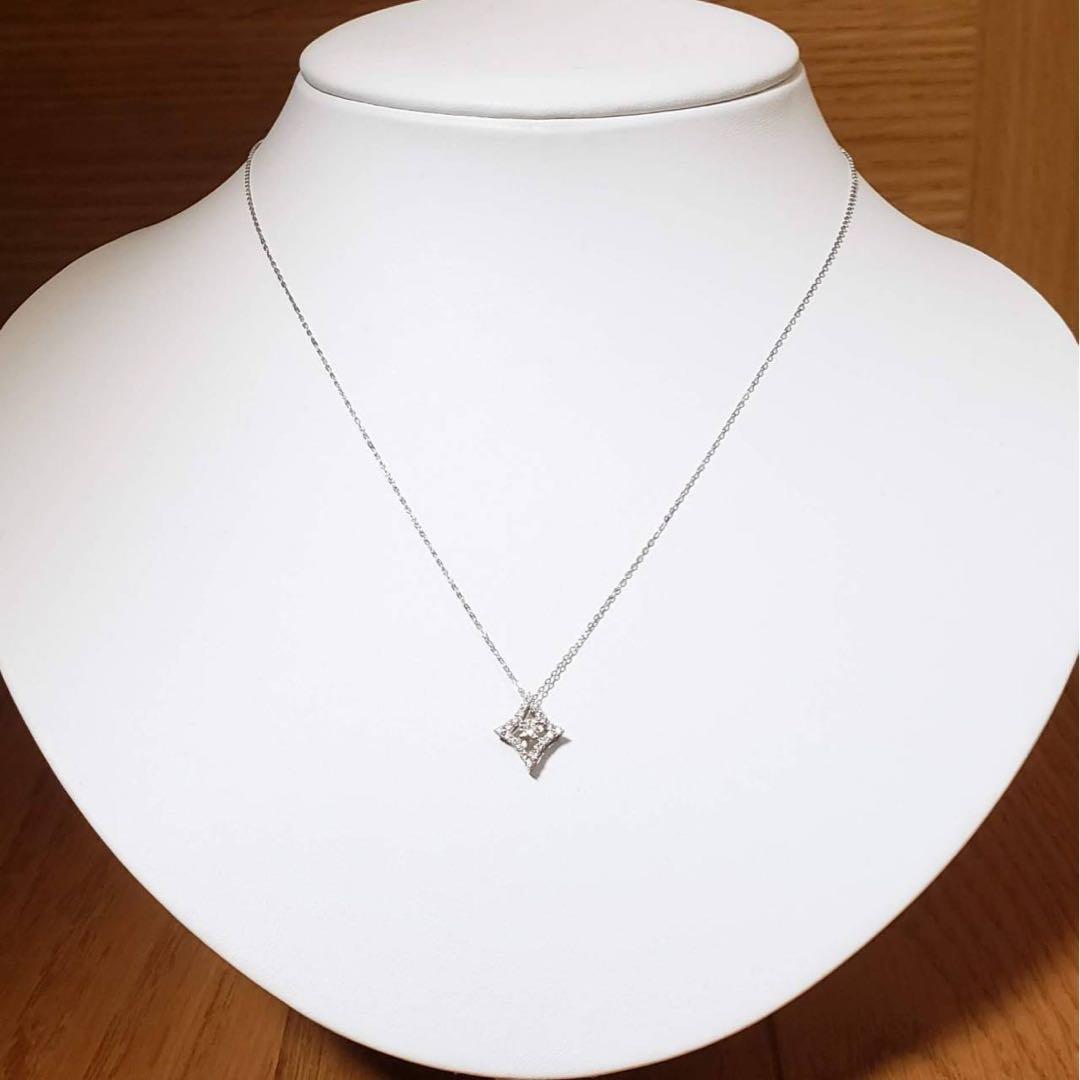 【高級感溢れる新作】新品未使用♡ダイヤプチネックレス（0.21CT)