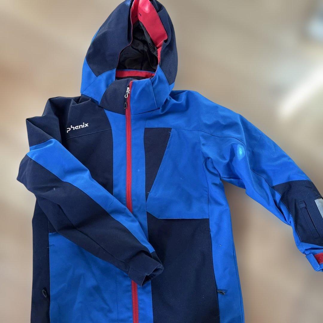 Phenix スキーウェア 青/赤 フード付き