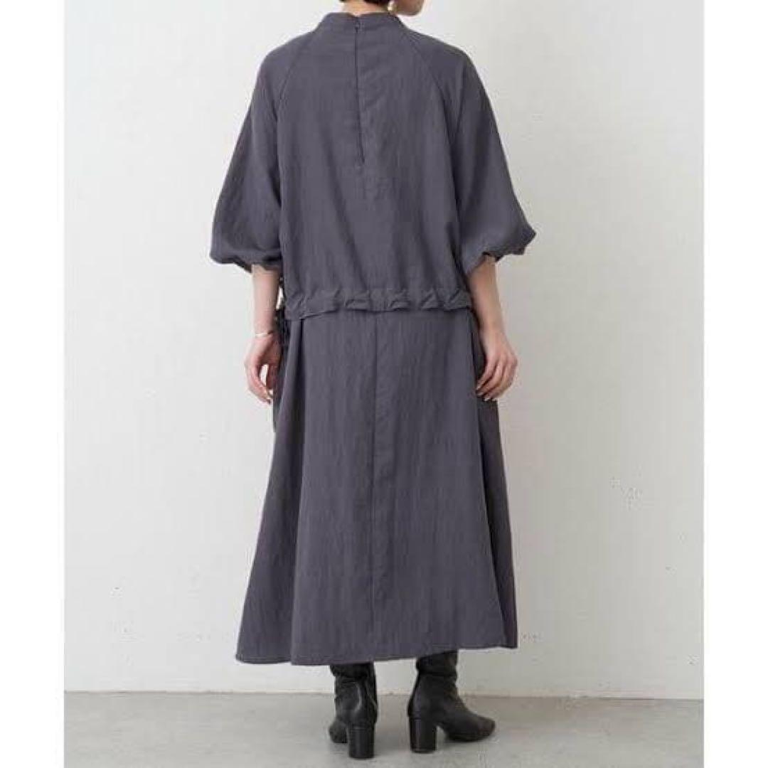 【美品】ビアズリー　サイドリボンレイヤードワンピース　ロングワンピース