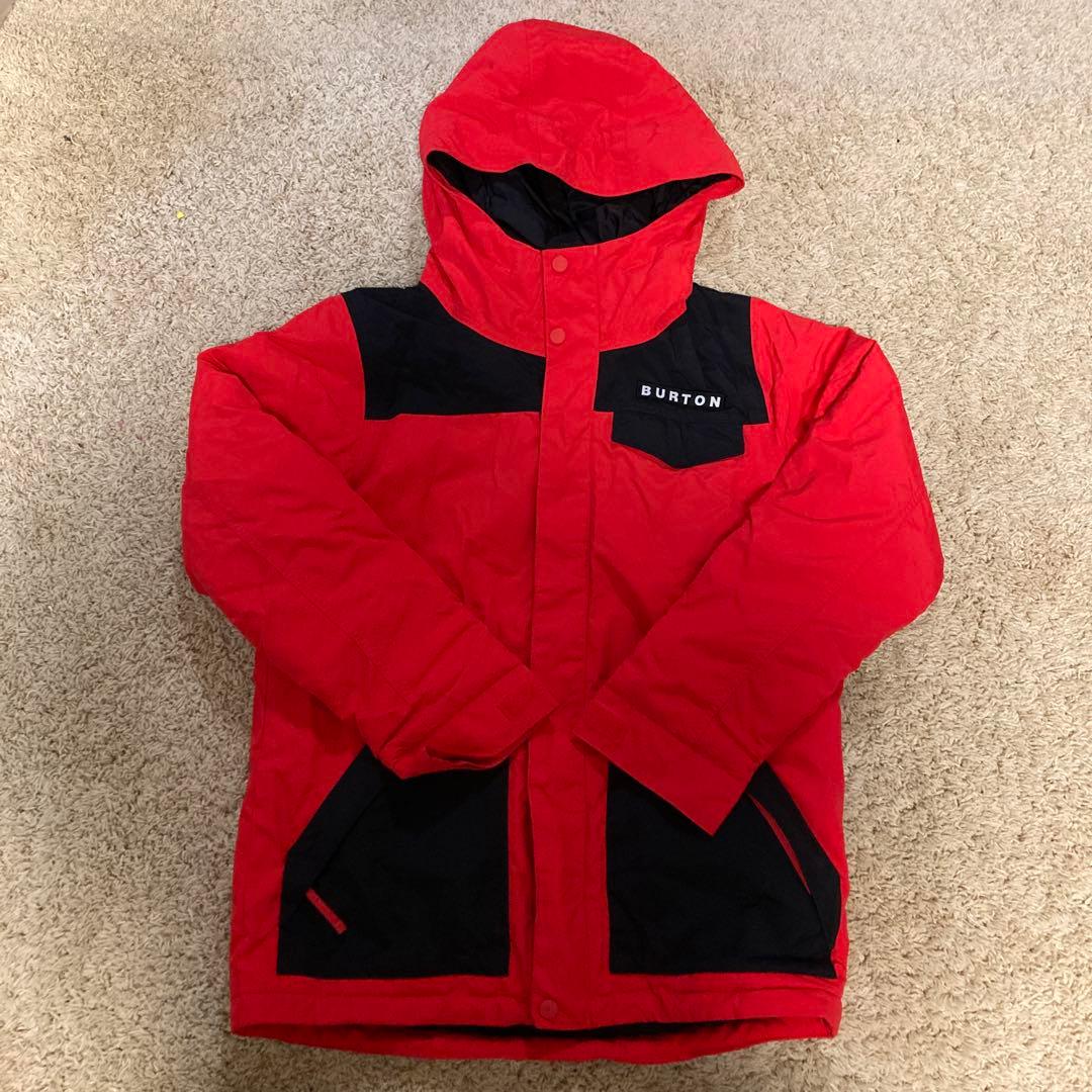 BURTON キッズスノーボードジャケット XL 赤黒