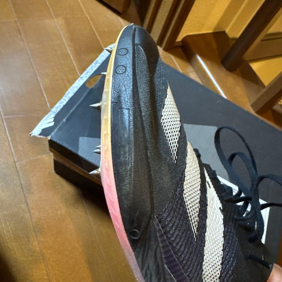 adizero フィネス 27cm スパイクシューズ ブラック