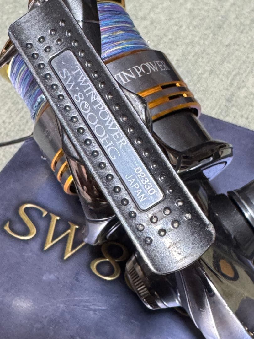 ツインパワーSW8000HG 12000HGスプール付き　ノブ付き