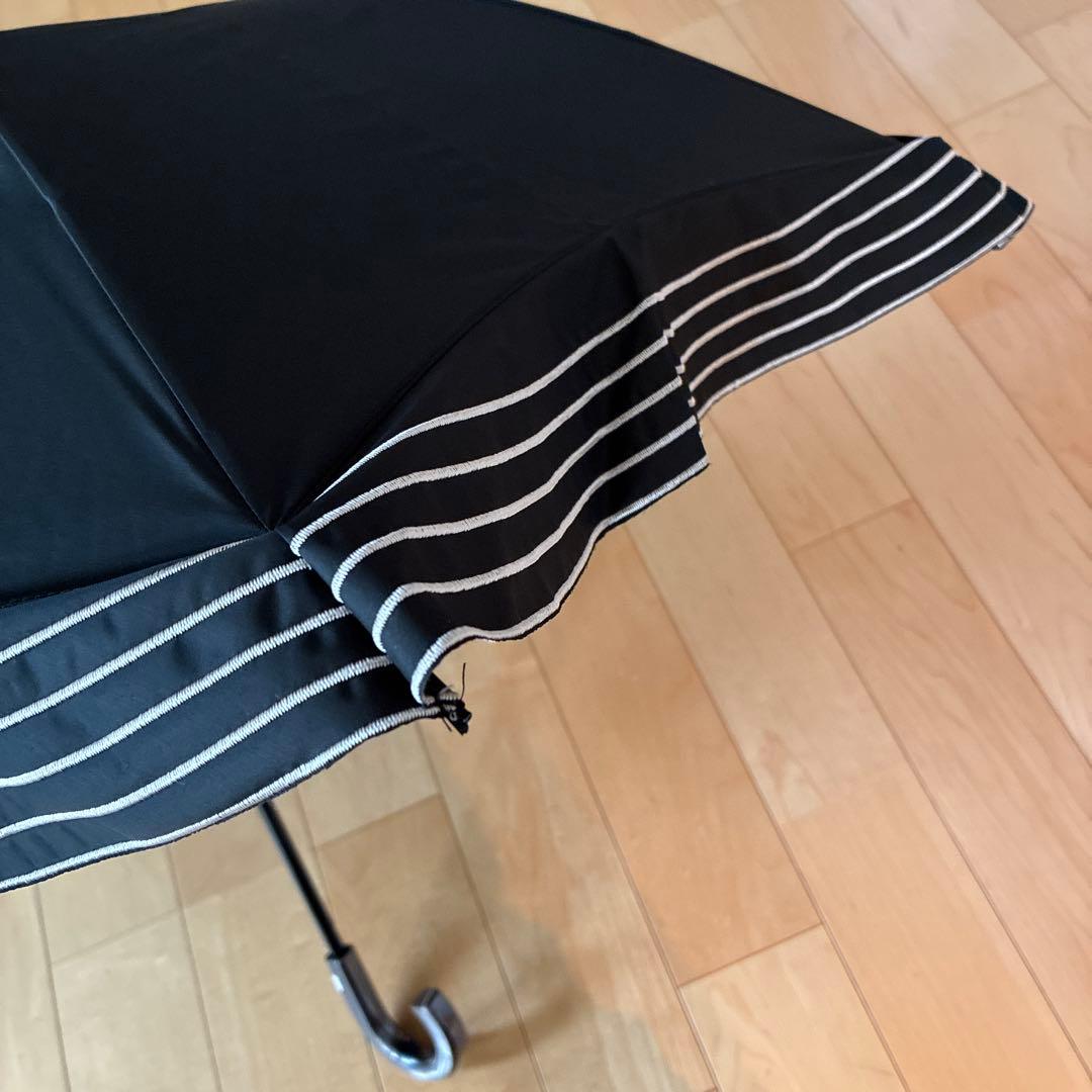 ビューランス持ち手付き晴雨兼用日傘ブラック
