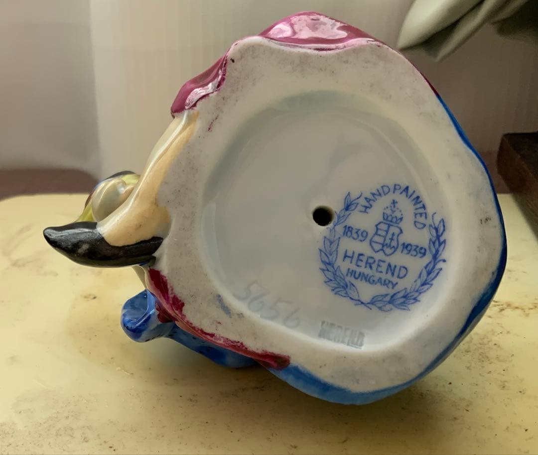 中古　美品　ヘレンド　置物　陶器　チャイナ　中国人形