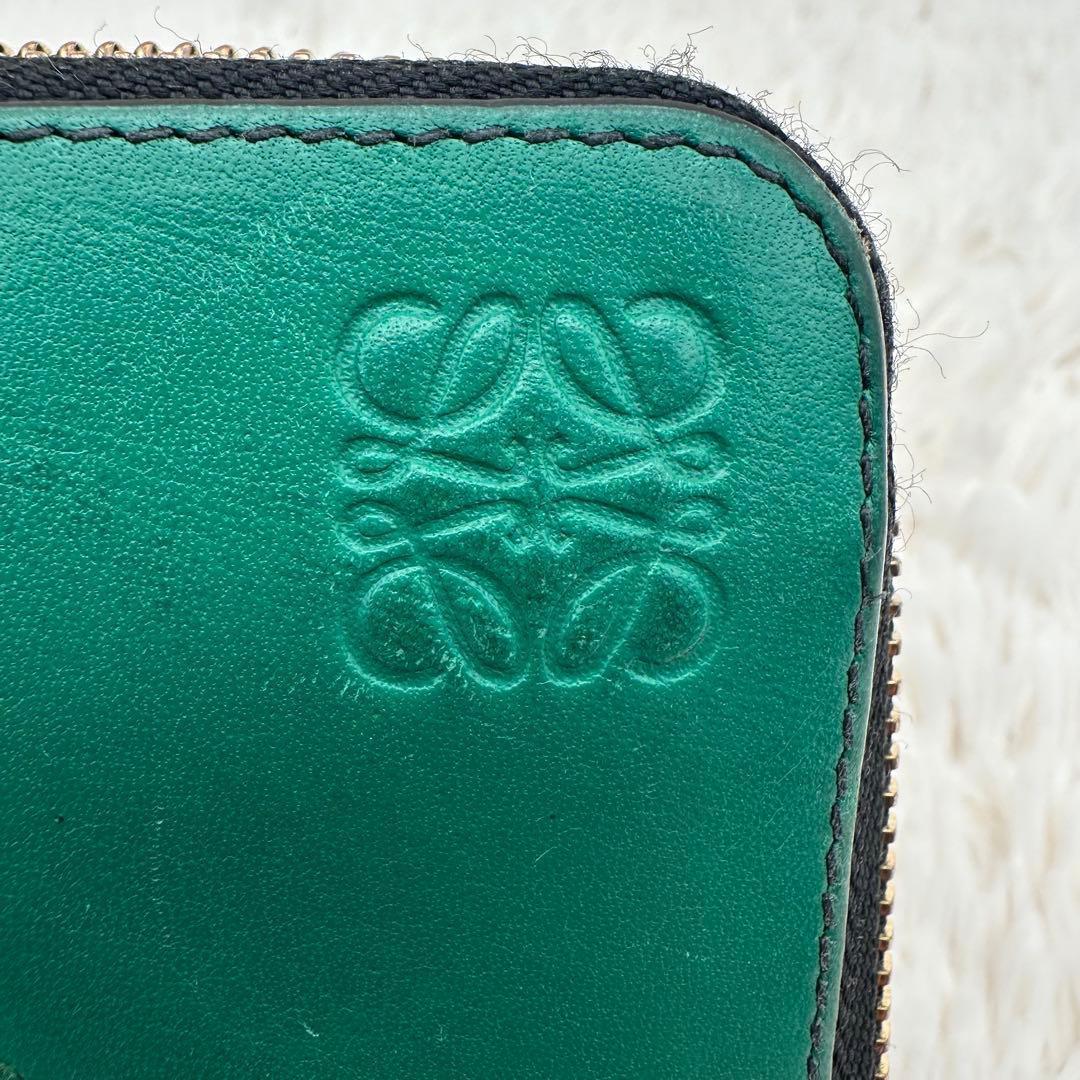 美品✨ロエベ　長財布　ラウンドジップ　パズル　アナグラム　マルチカラー　レザー