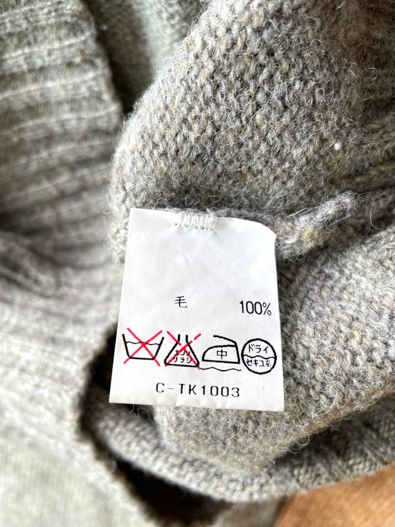 Corgi 100%ウール ラグランスリーブ ポケット付きニットセーター