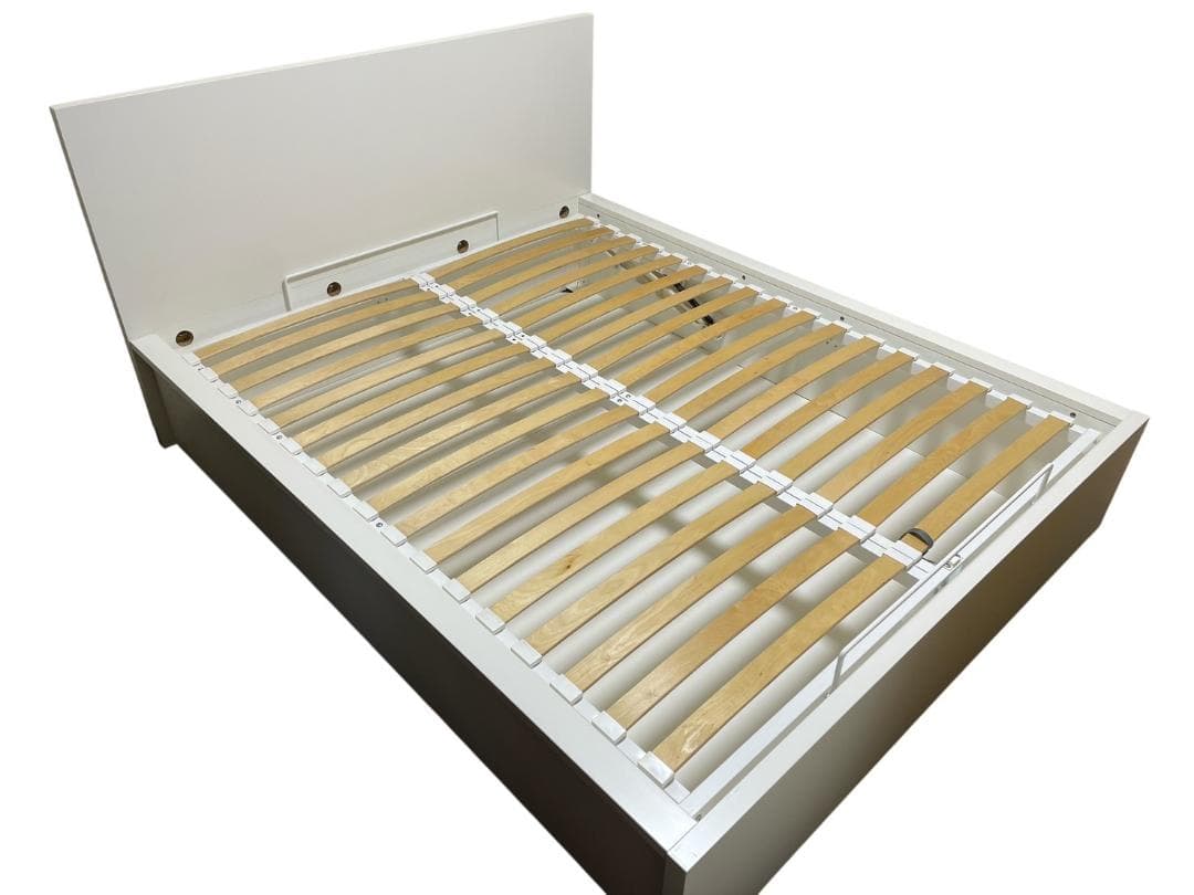 大阪京都限定 美品 IKEA マルム クイーンサイズ ベットフレーム 収納付き