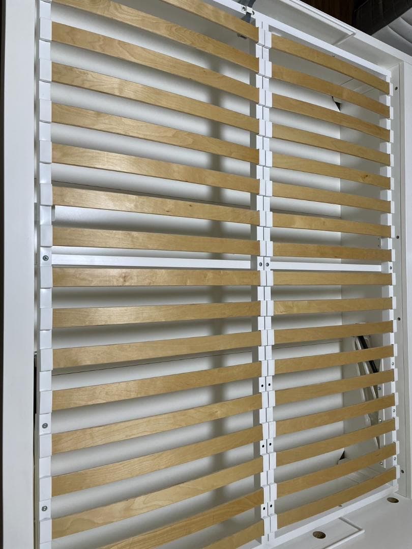 大阪京都限定 美品 IKEA マルム クイーンサイズ ベットフレーム 収納付き