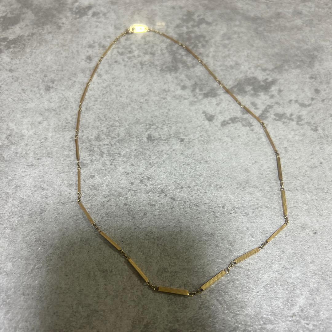 金　ゴールド ネックレス　750 刻印