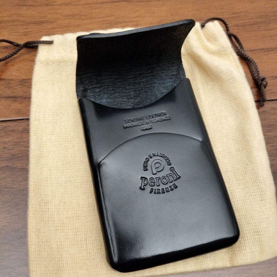 【新品・未使用品】ペローニ 名刺入れ ブラック