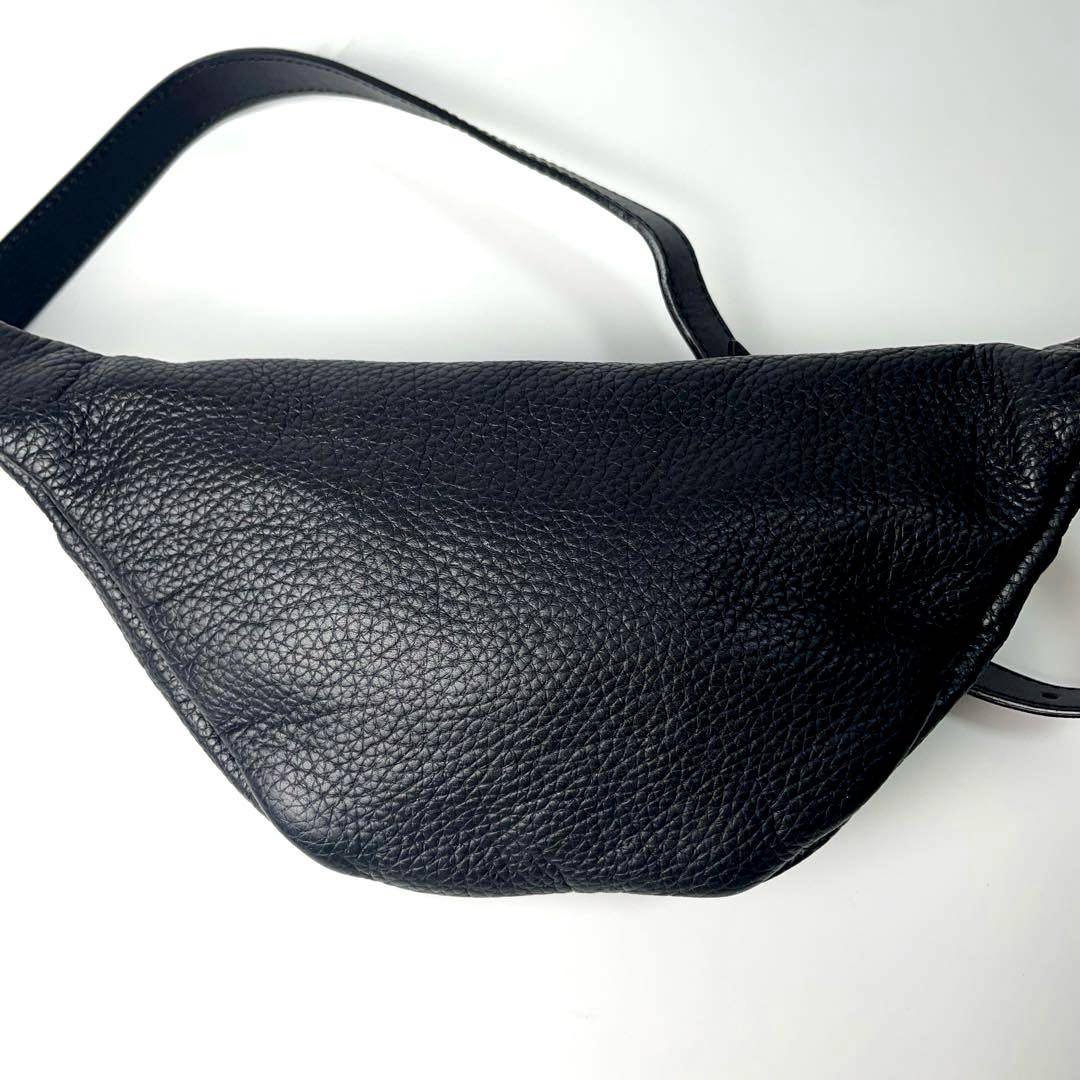 専用　美品✴︎ シータパランディカ　ウエストポーチ　黒　シボ革　レザー