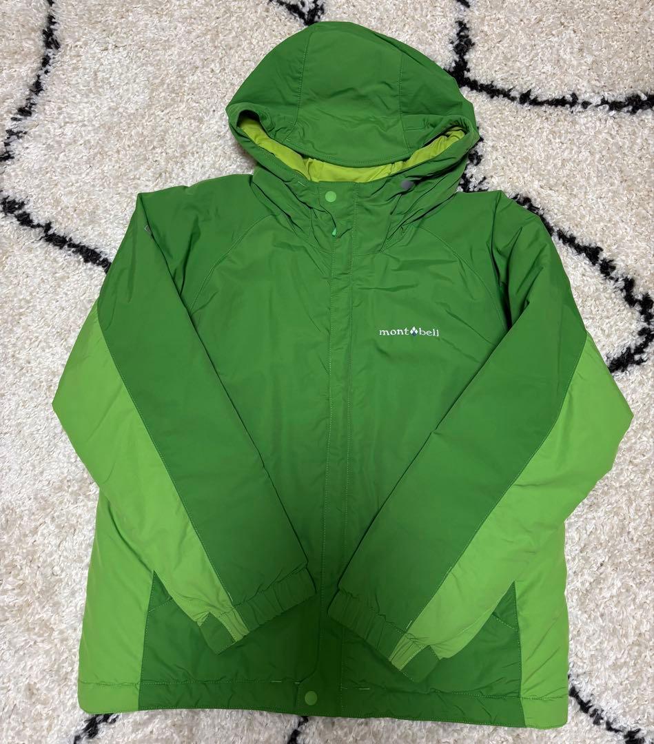 極美品＊モンベル パウダーライト ジャケット・ビブ スキーウェア上下セット150