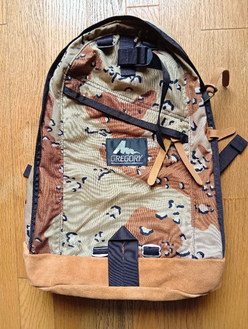 m*リ様 GREGORY デイパック チョコチップカモ レザーボトム