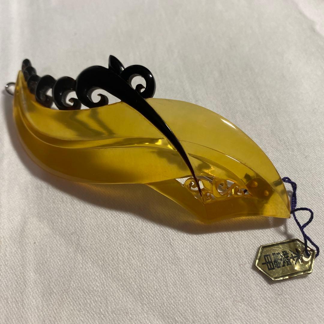 本鼈甲　バレッタ　白鼈甲　約9．5cm