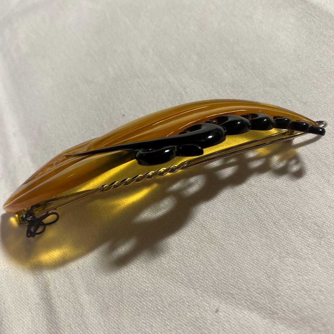 本鼈甲　バレッタ　白鼈甲　約9．5cm