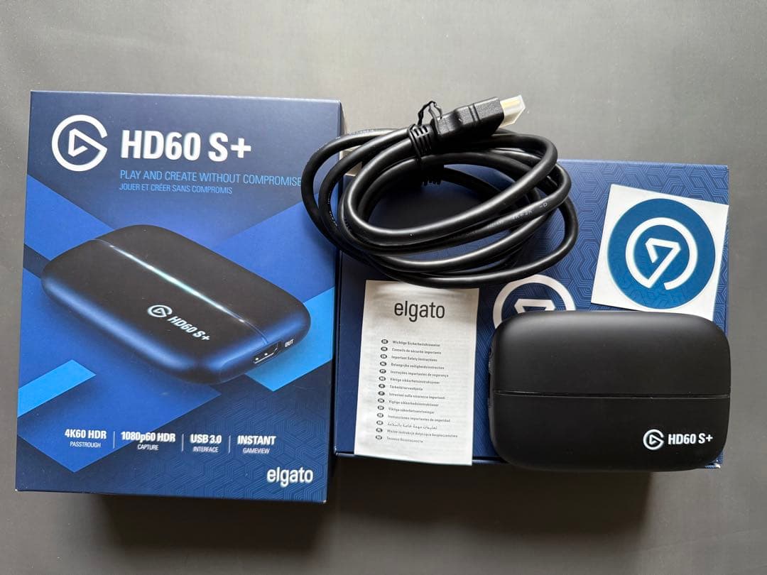 【極美品】Elgato HD60 S+ ゲームキャプチャー 4K HDR