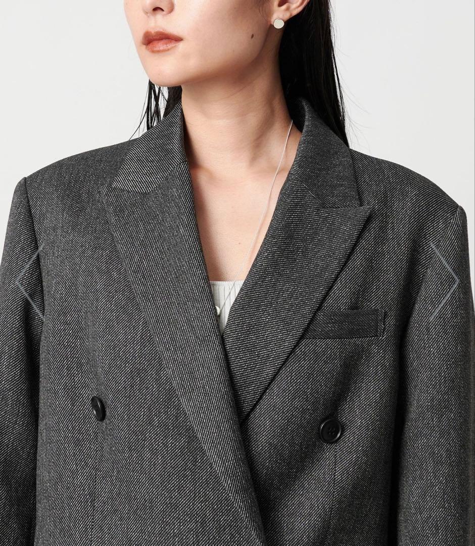 MARW ユナイテッドアローズ オーバー ダブル ジャケット 36 ダークグレー